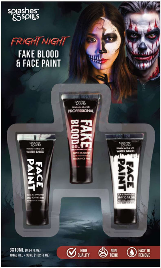 Fright Night Blood + Face Paint Kit