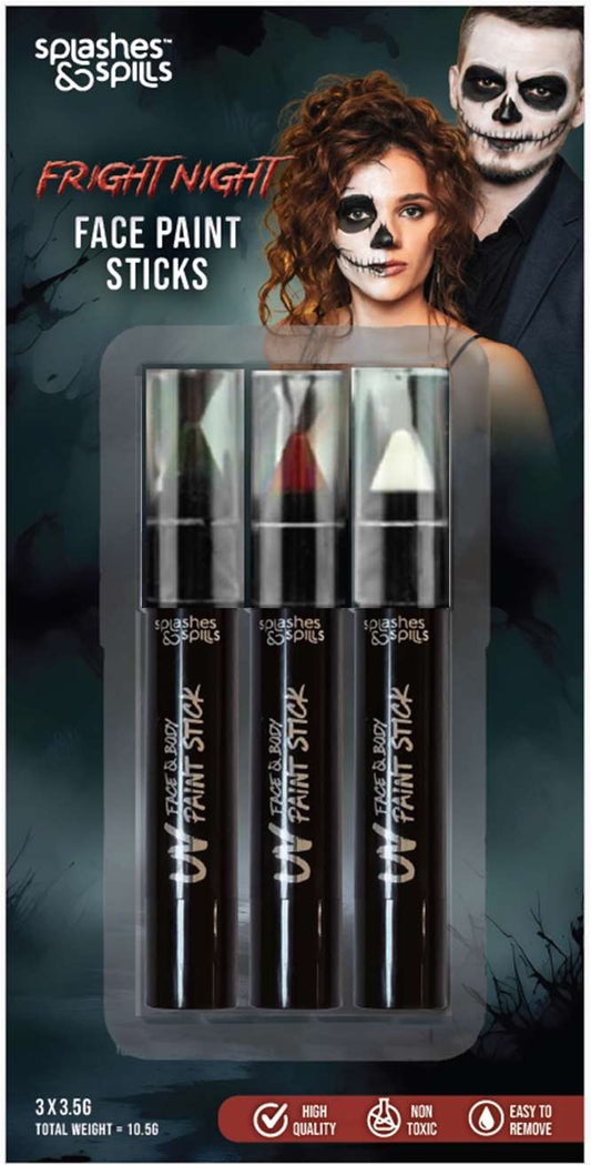 Fright Night Face + Body Paint Sticks