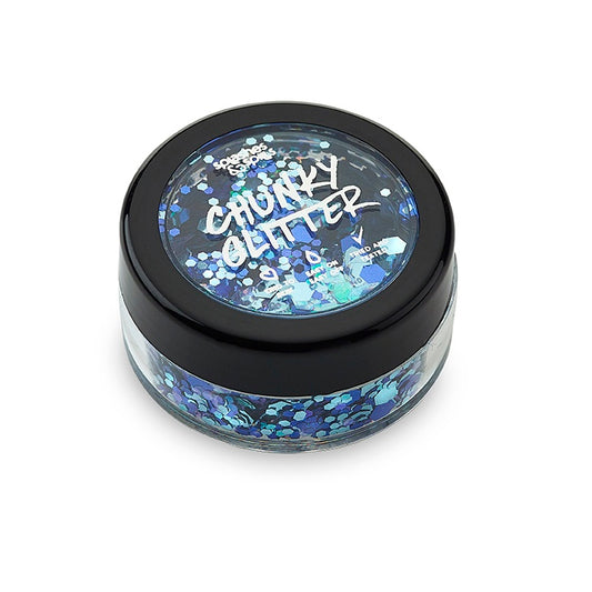 Chunky Glitter Black / Silver Hybrid