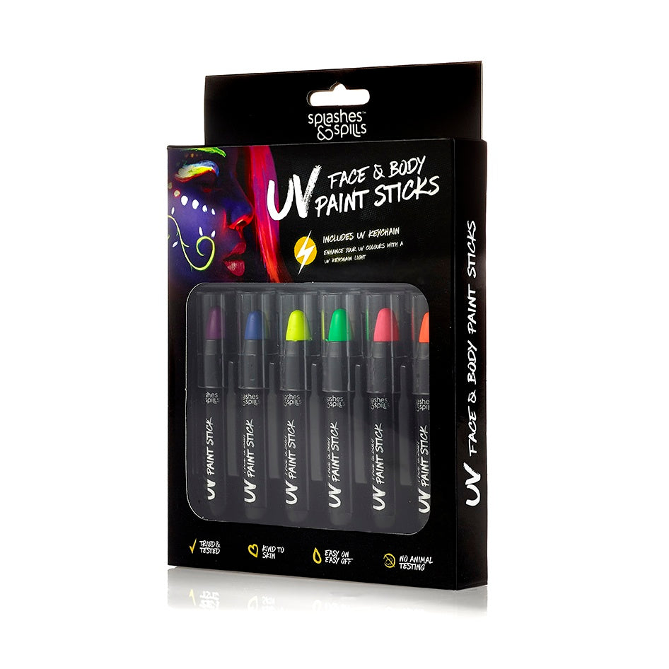 UV Face & Body Paint Stick Boxset